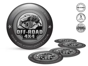 Badge roue drift limité dôme premium pour voitures